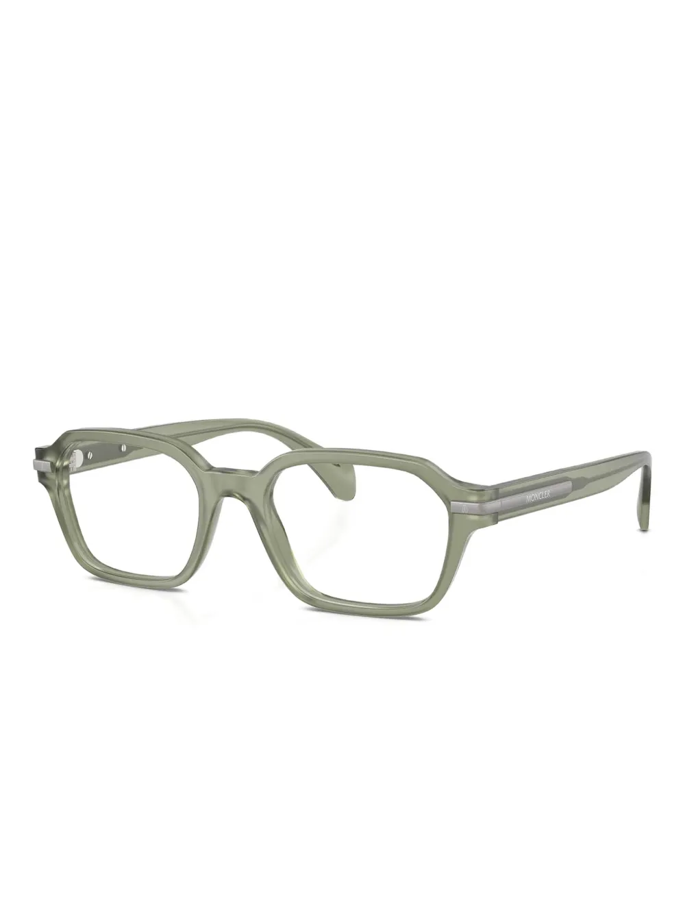 Moncler square-frame glasses Groen