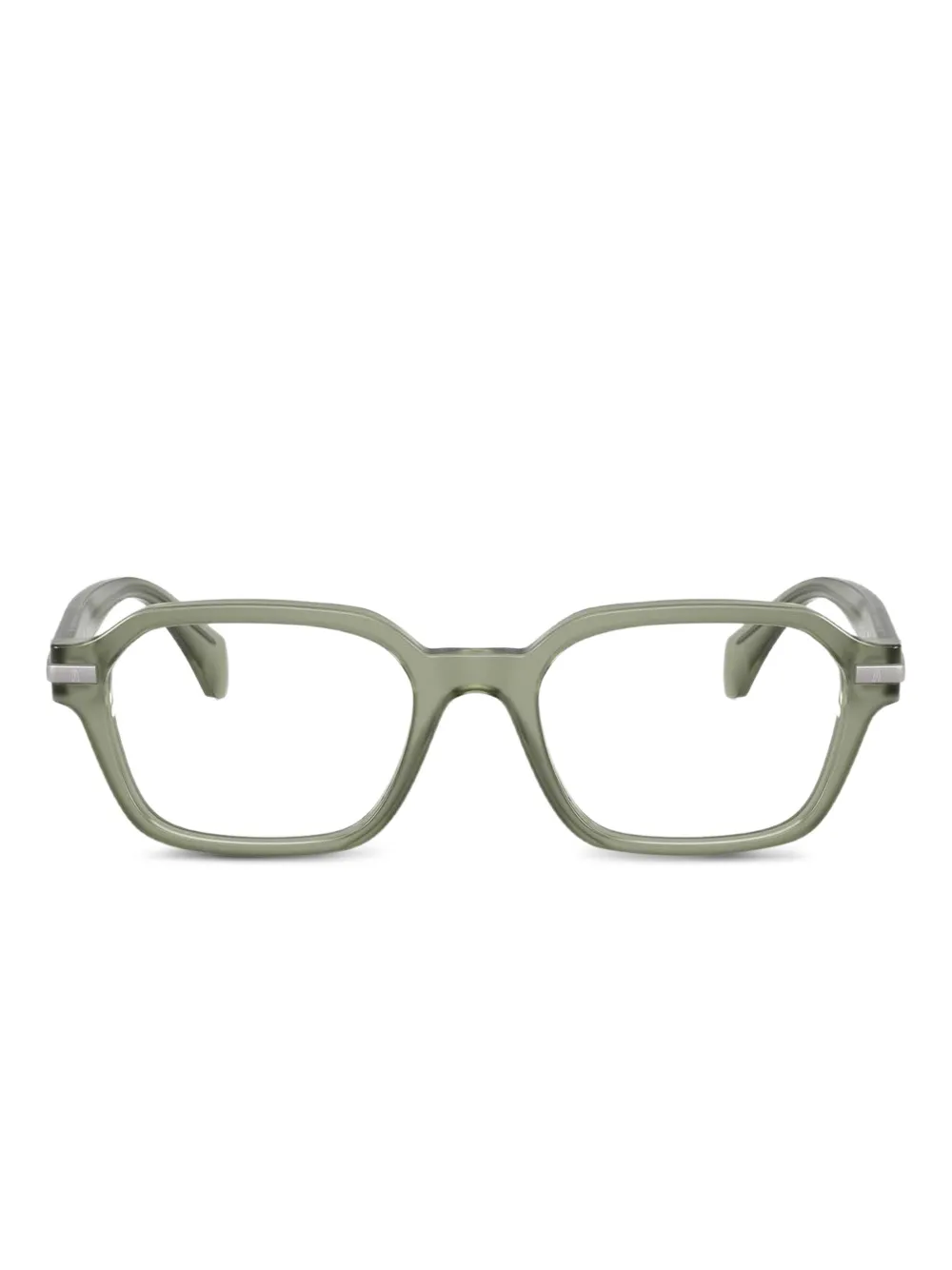 Moncler Bril met vierkant montuur Groen