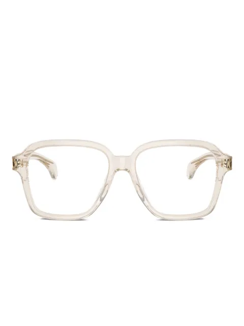 Moncler Eyewear lentes con armazón geométrica transparente