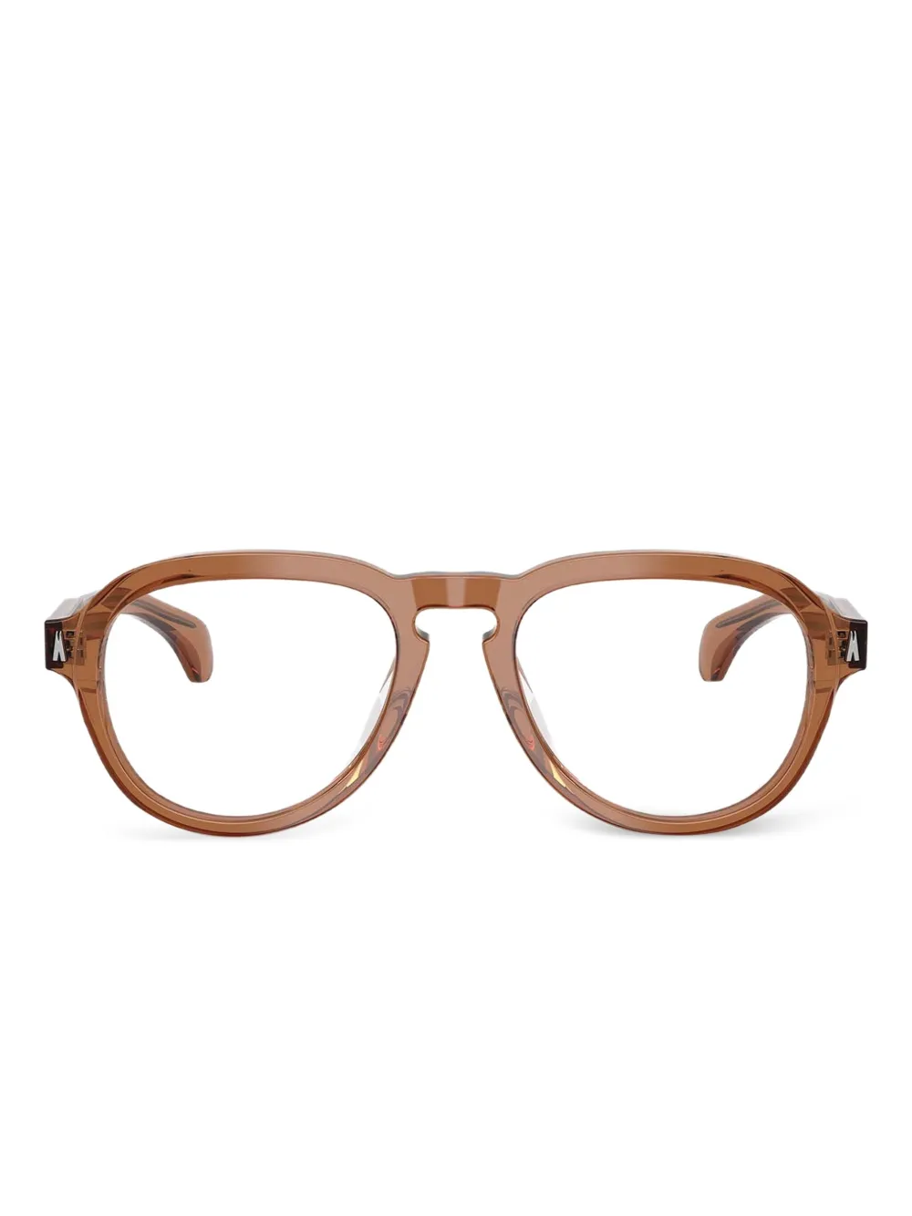 Moncler Eyewear round-frame glasses | Orange | Image 1