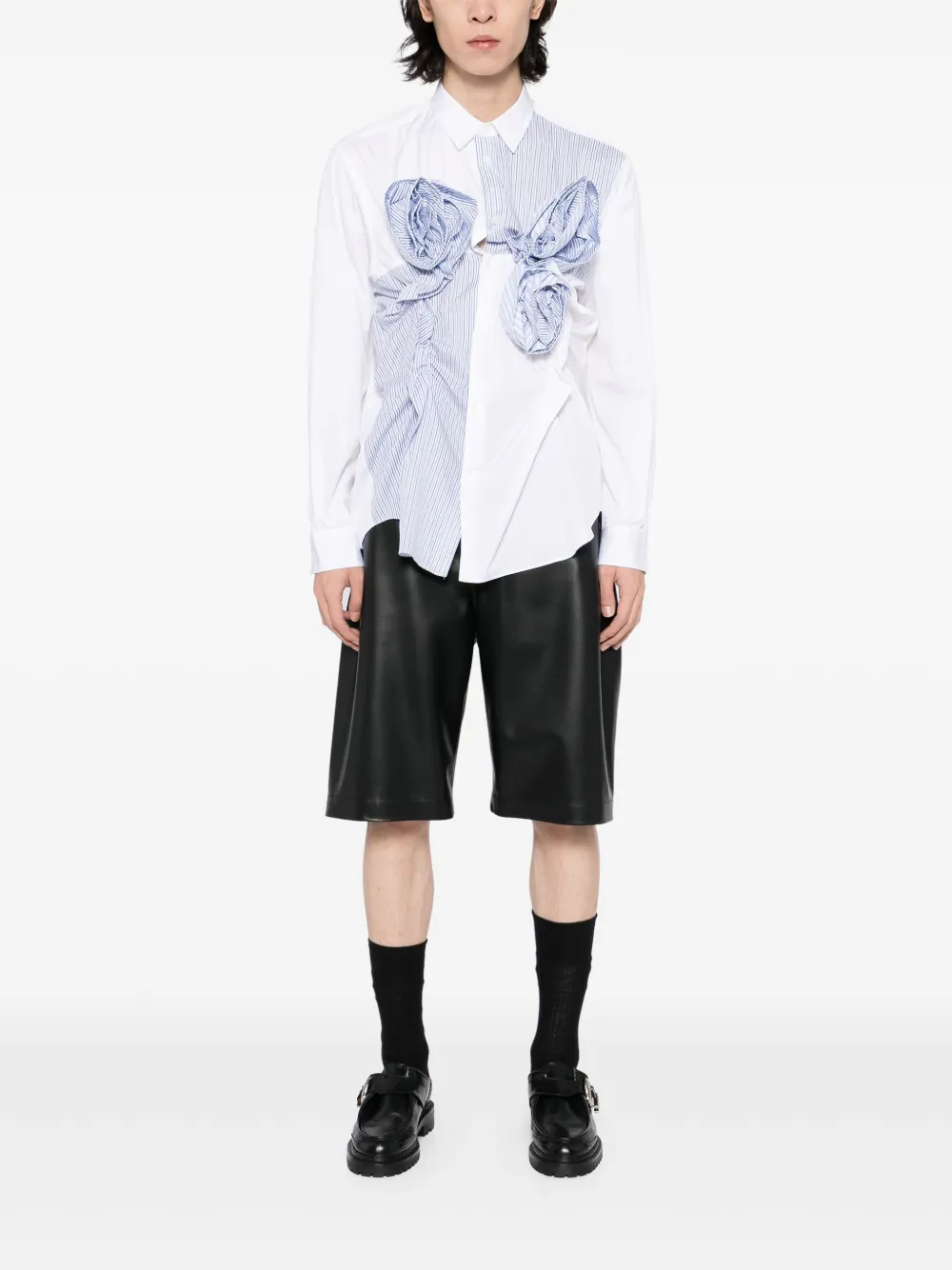 Comme Des Garçons Shirt Gestreept overhemd - Wit