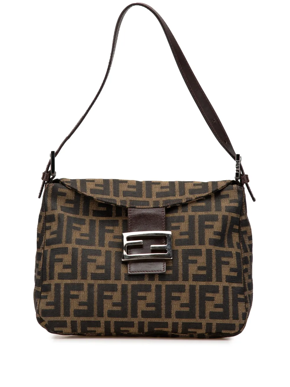 Fendi Pre-Owned 20th Century Zucca Canvas Double Flap shoulder bag | Brown | Image 1