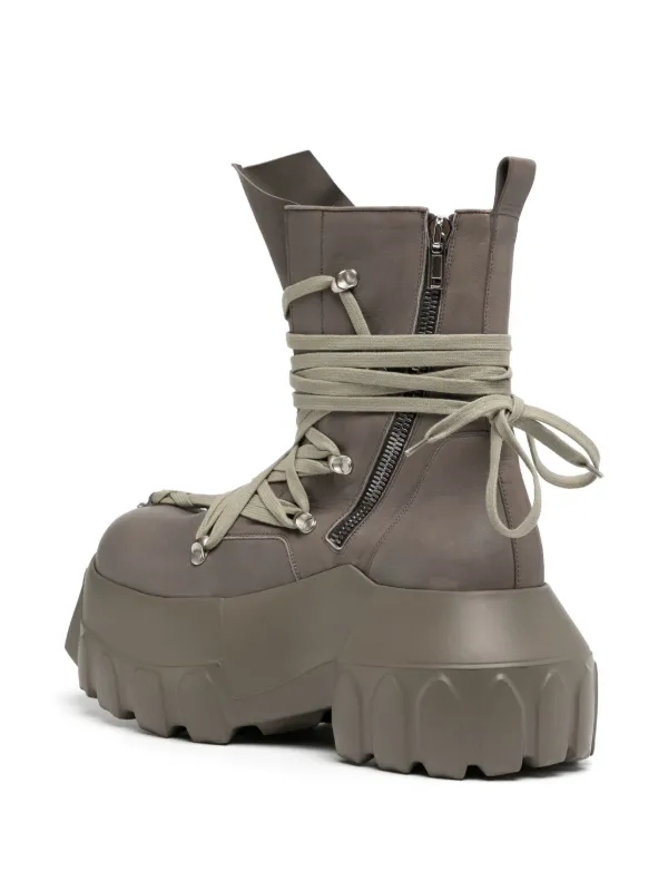 Rick Owens Mega Tractor Boots | Grey | FARFETCH ZA