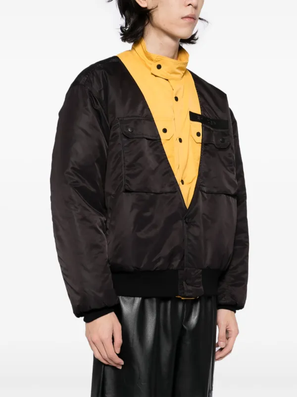 Olly Shinder Hybrid Bomber Jacket | Black | FARFETCH