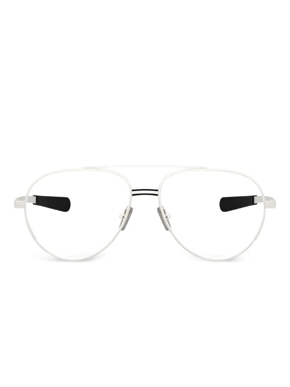 Moncler Pilot-frame Glasses In Silver