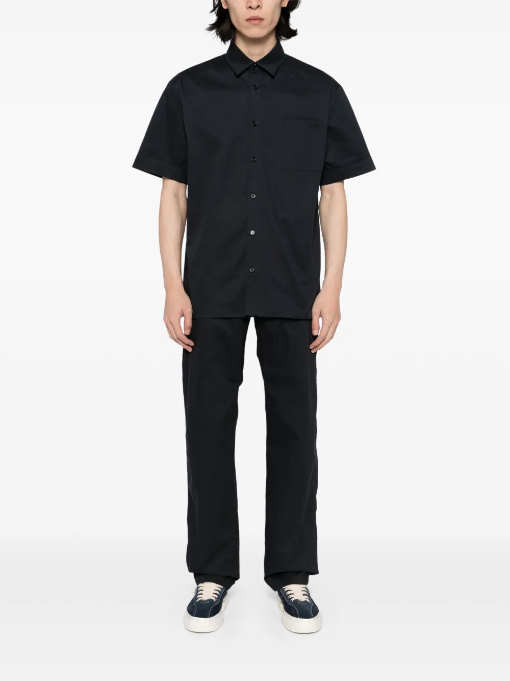 A.P.C. Katoenen broek Blauw