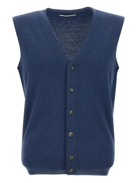 Kangra wool sleeveless cardigan