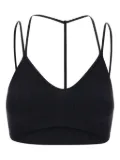 ANDREĀDAMO ribbed jersey bra - Black