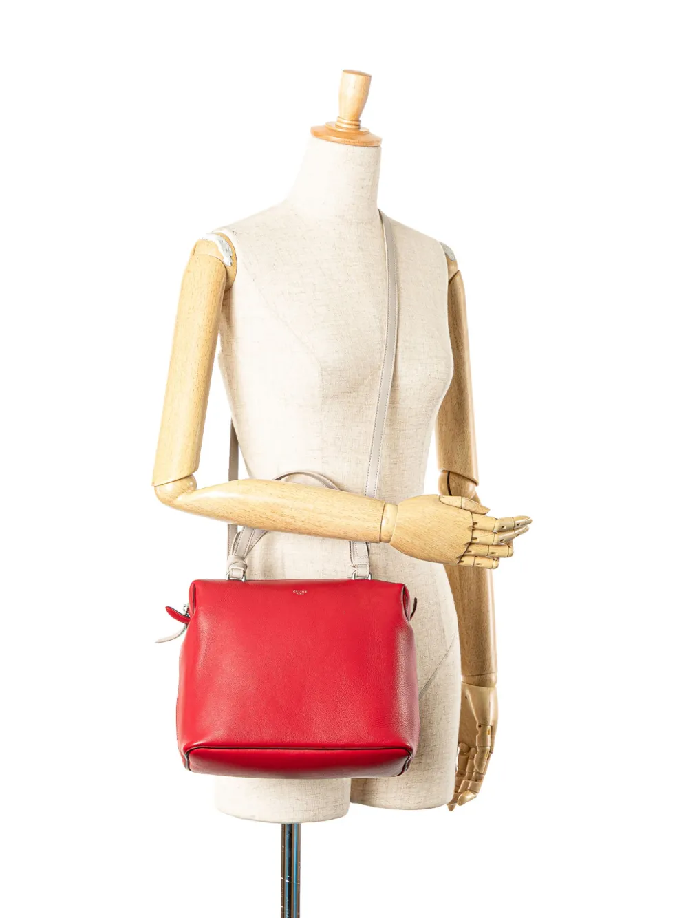 Céline Pre-Owned 2017 Small Leather Soft Cube Bag satchel | Pre-Owned | Image 2