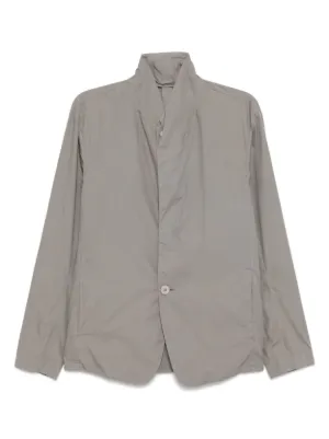 TRANSIT UOMO トランジット 麻 テーラードジャケット Transit Uomo Men's Jacket, Sz Large, Piece-Dyed Black Cotton