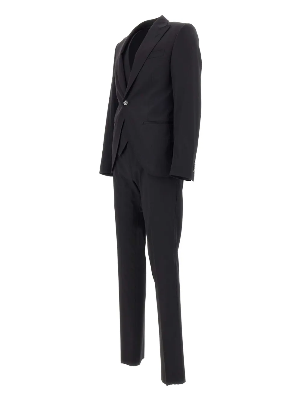 Corneliani Pak met enkele rij knopen Zwart