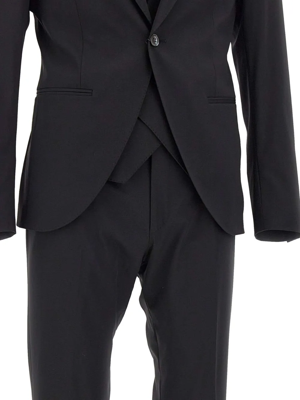Corneliani Pak met enkele rij knopen Zwart