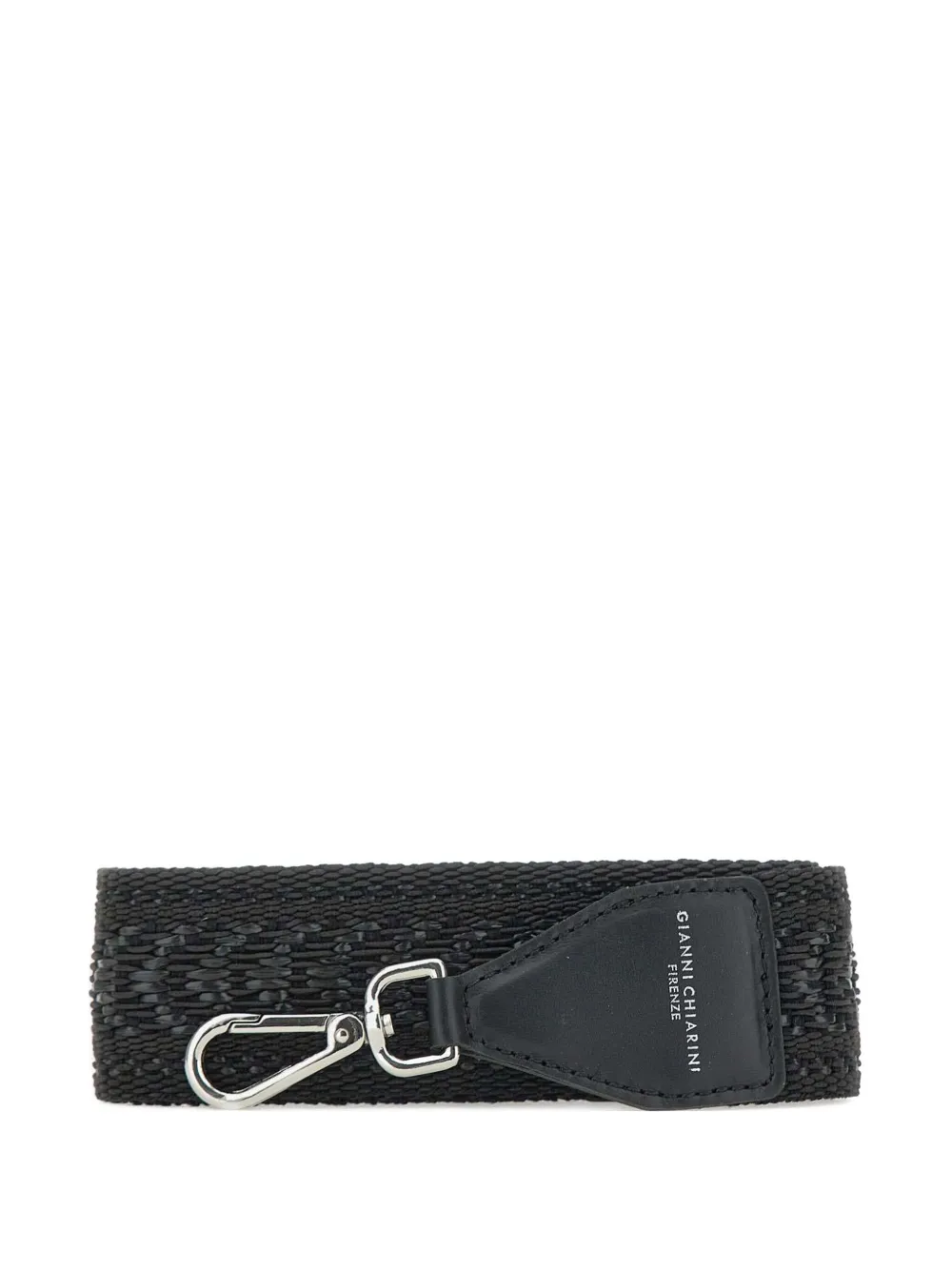 GIANNI CHIARINI Etnocolor ラフィア ショルダーストラップ - ブラック GIANNI CHIARINI Etnocolor ラフィア ショルダーストラップ - ブラック