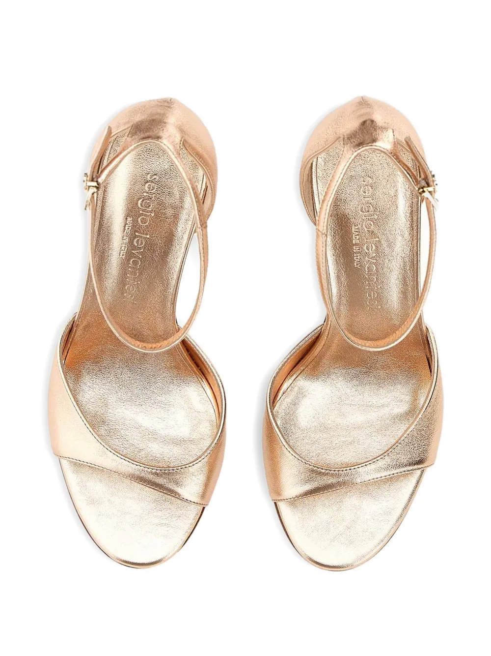 Sergio Levantesi 90mm Hope5Minerva sandals Gold