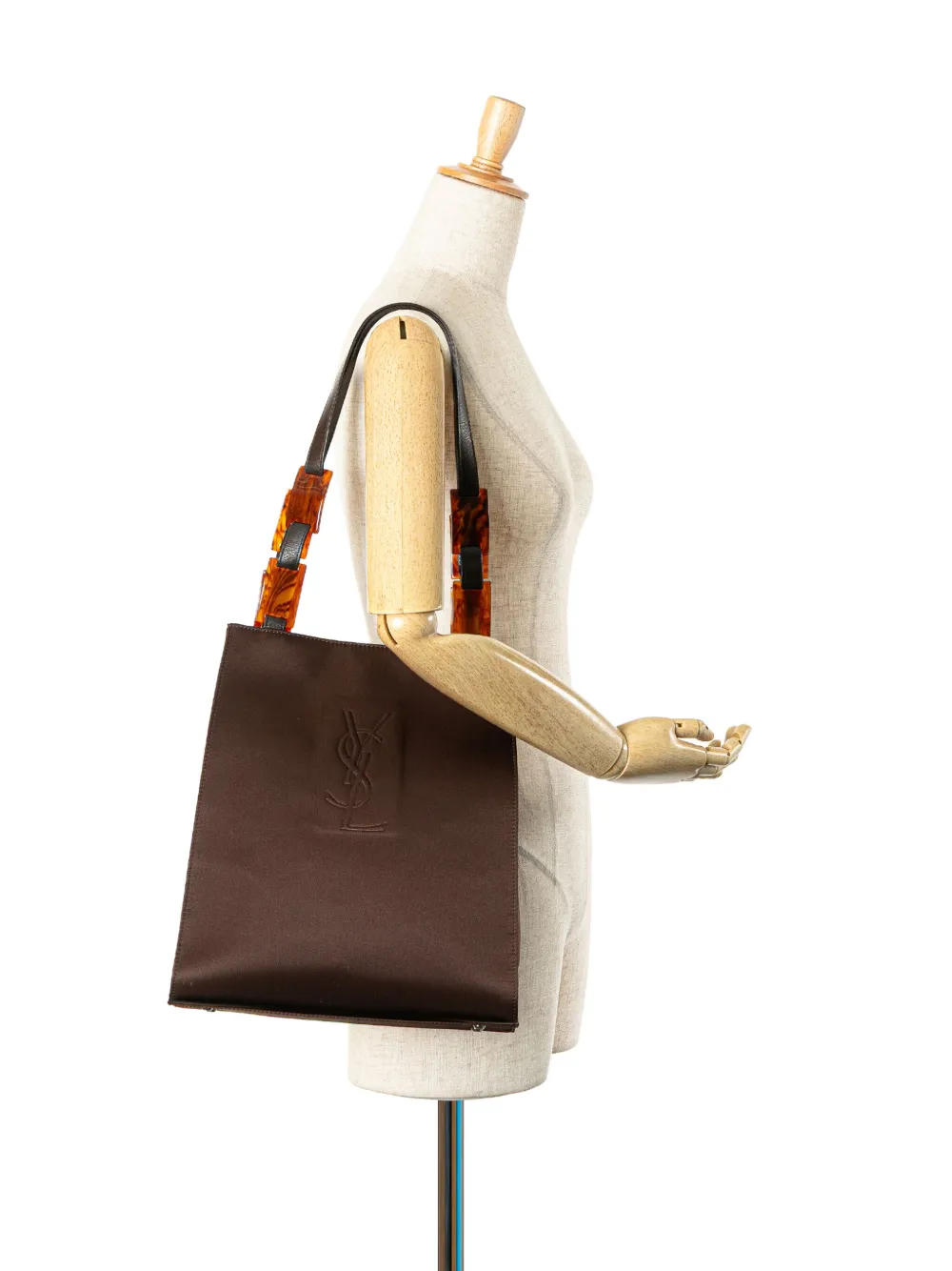 Saint Laurent Pre-Owned 2010-present Satin tote bag | Pre-Owned | Image 2