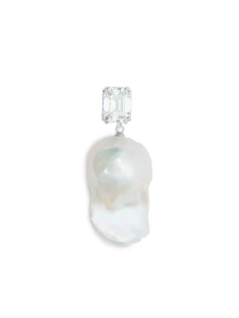 PRAWN FAMILY aretes con detalle de perla