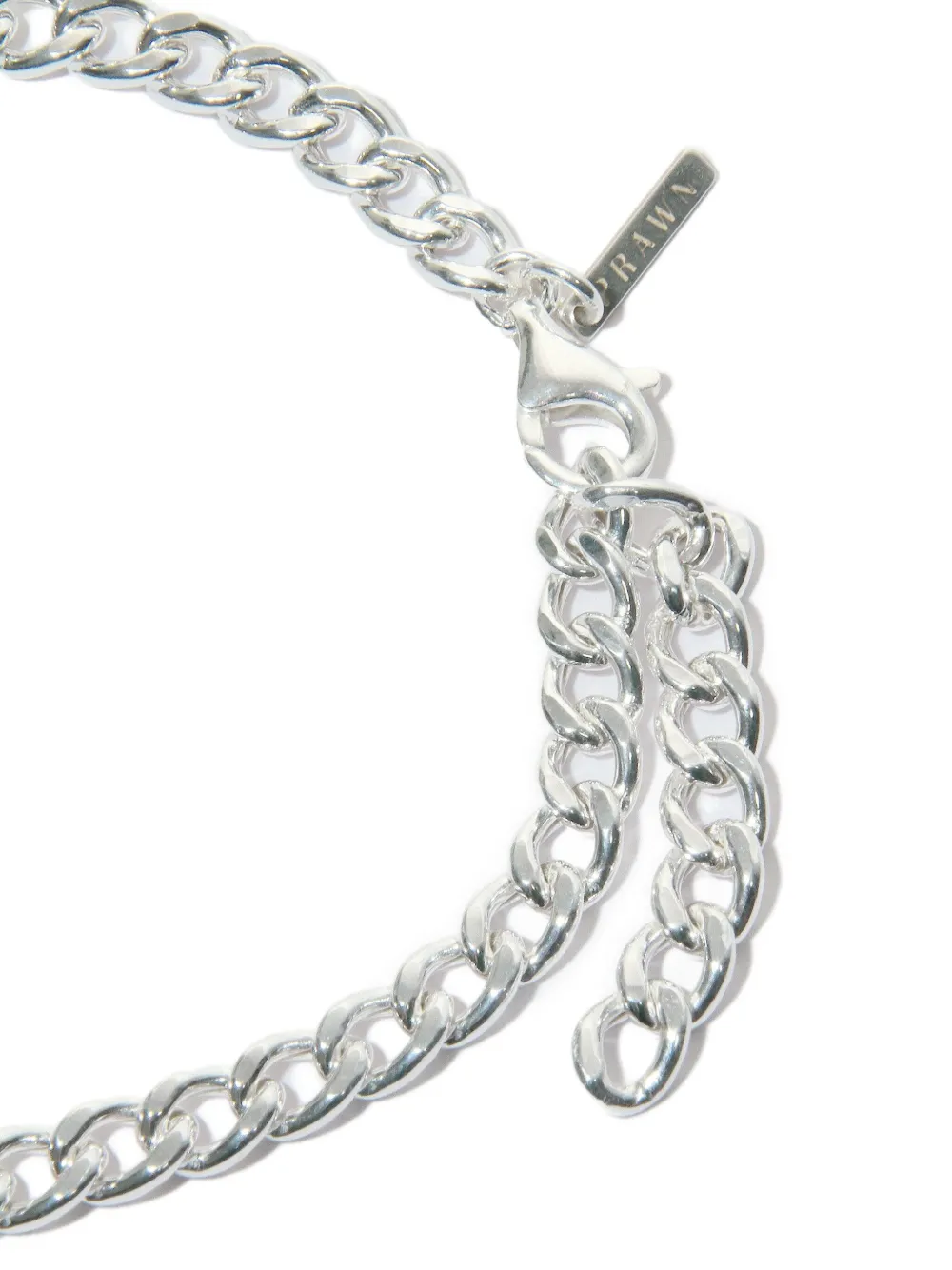 PRAWN FAMILY Halsketting met gegraveerd logo - Zilver
