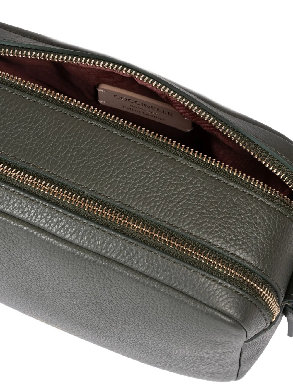 Coccinelle Leren crossbodytas Groen