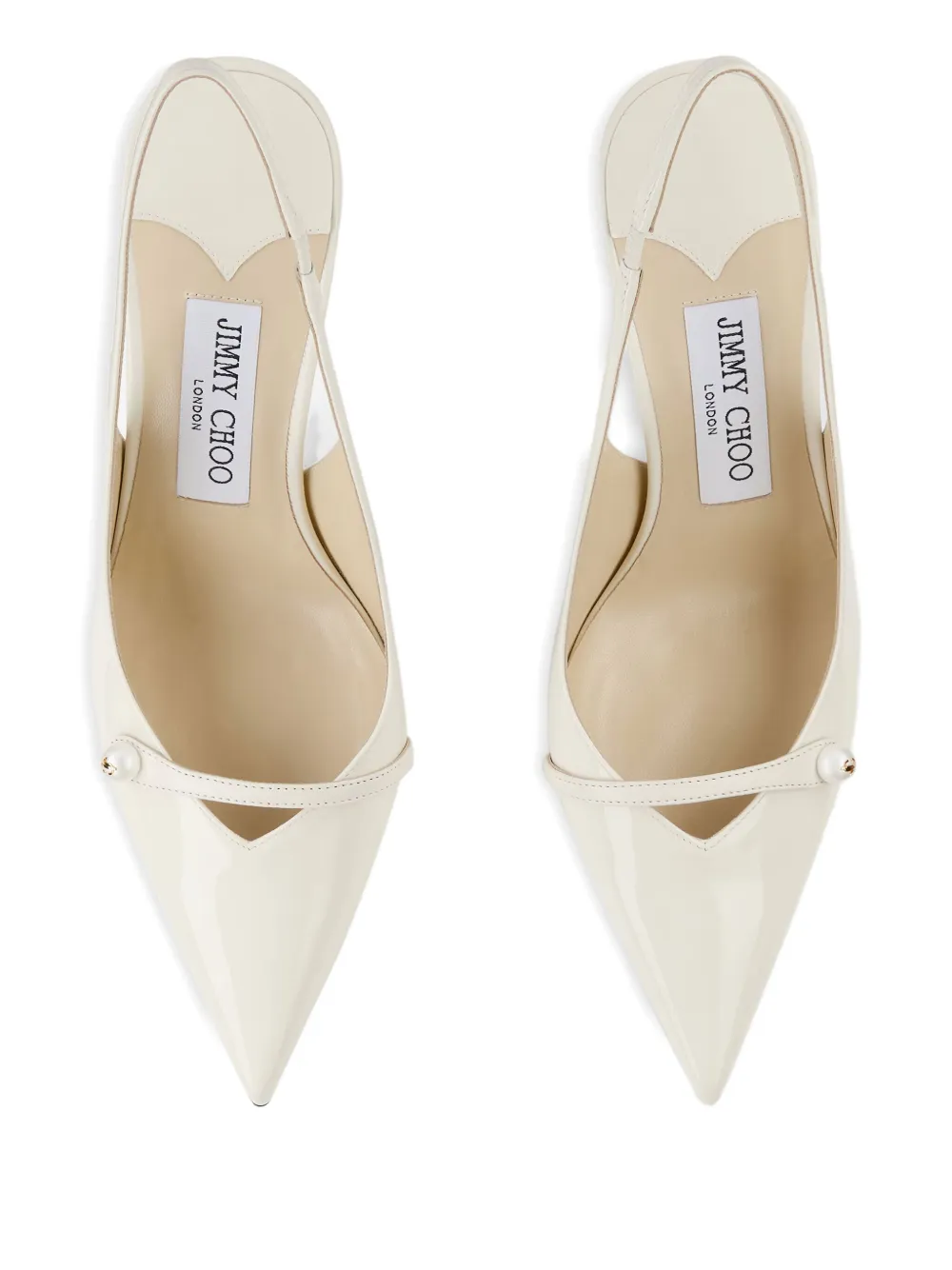 Jimmy Choo 85mm Amita sling-back pumps Neutrals