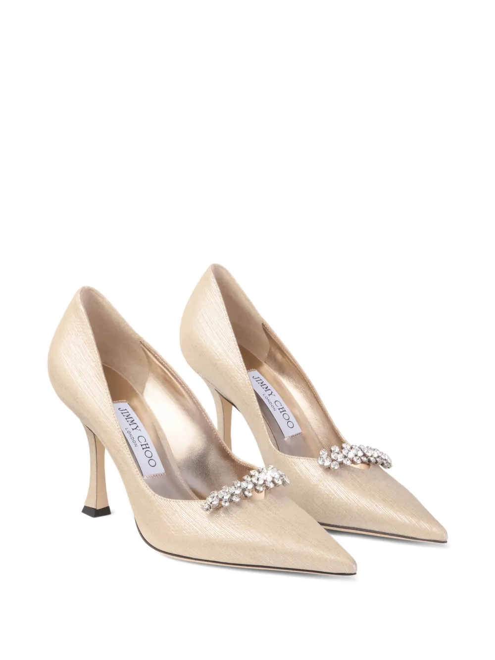 Jimmy Choo 90mm Belinda crystal-embellished pumps | Heeled Pumps | Image 2