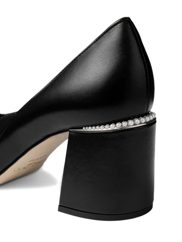 Jimmy Choo 60mm Jenson Embellished cap-toe Pumps | Black | FARFETCH