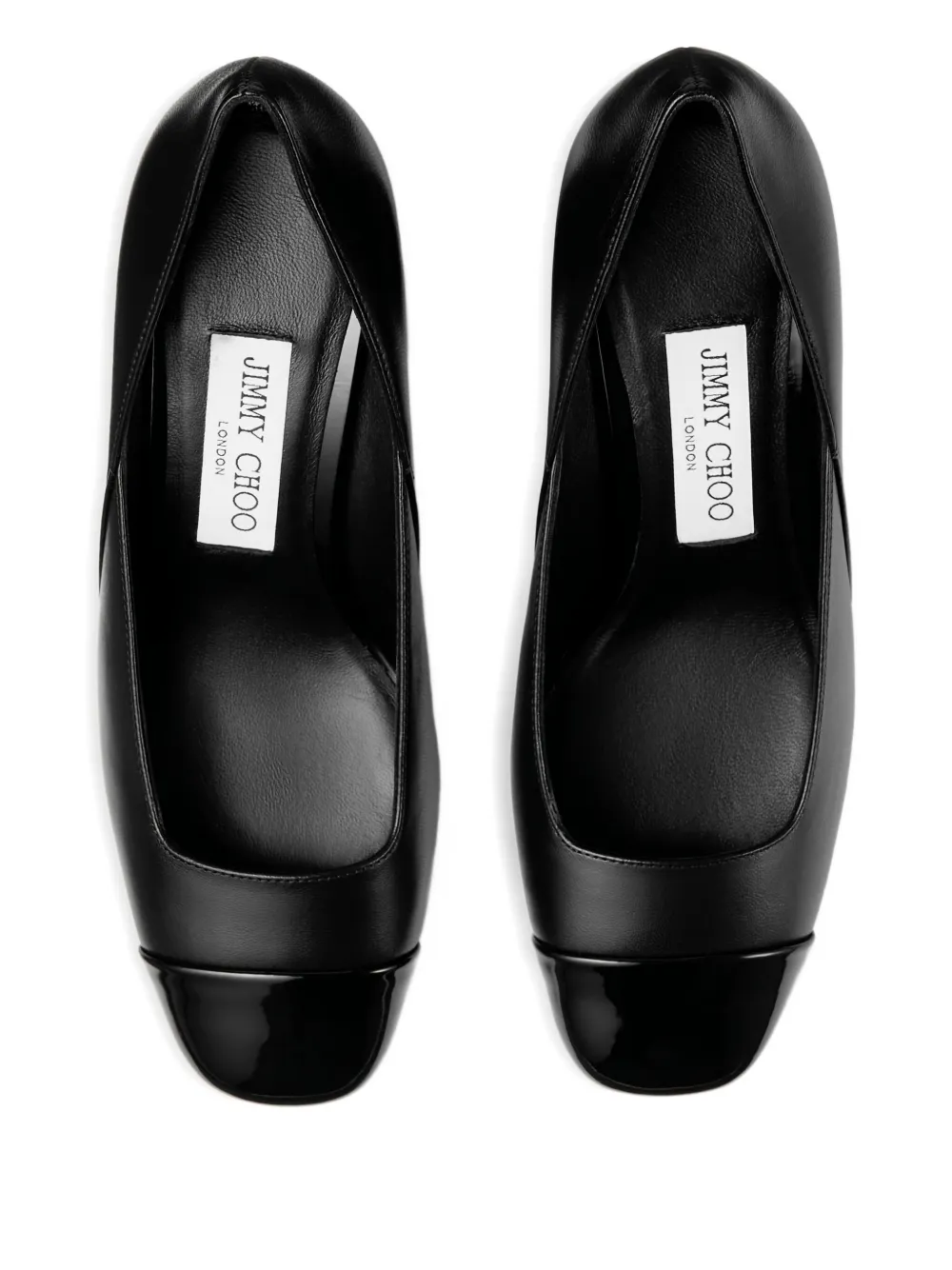 Jimmy Choo 60mm Jenson embellished cap-toe pumps Black