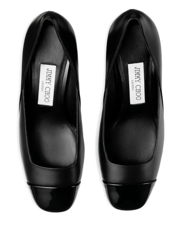 Jimmy Choo 60mm Jenson Embellished cap-toe Pumps | Black | FARFETCH
