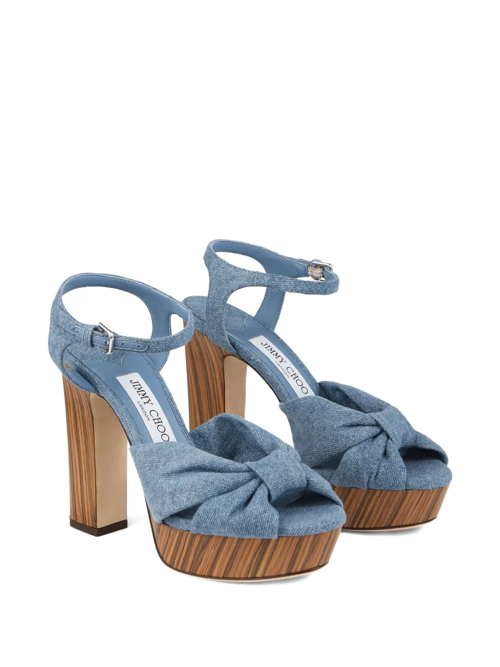 Jimmy Choo 120mm Heloise heeled sandals Blue