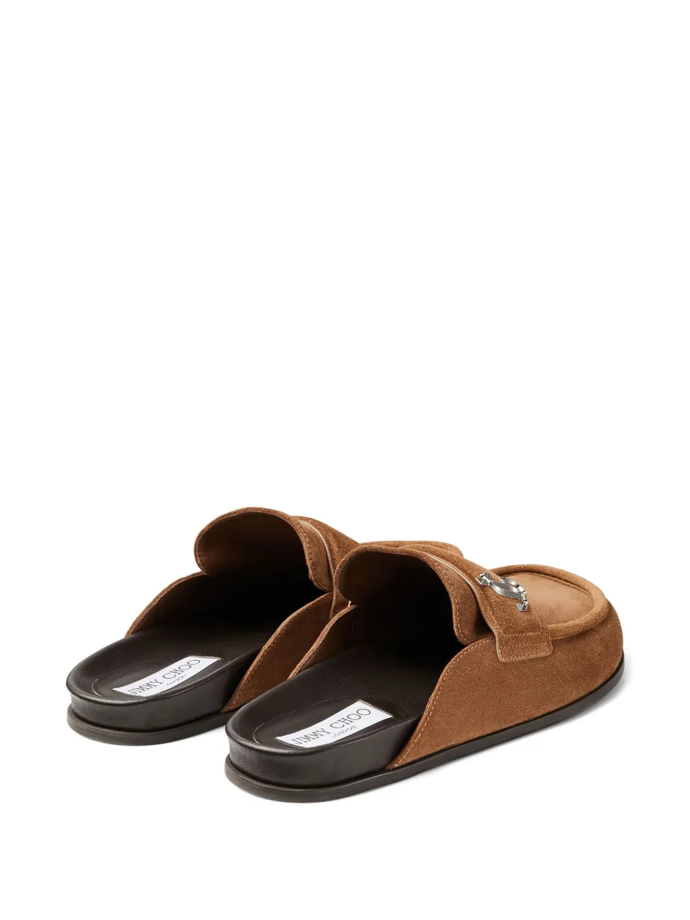 Jimmy Choo Milo suède slippers Bruin