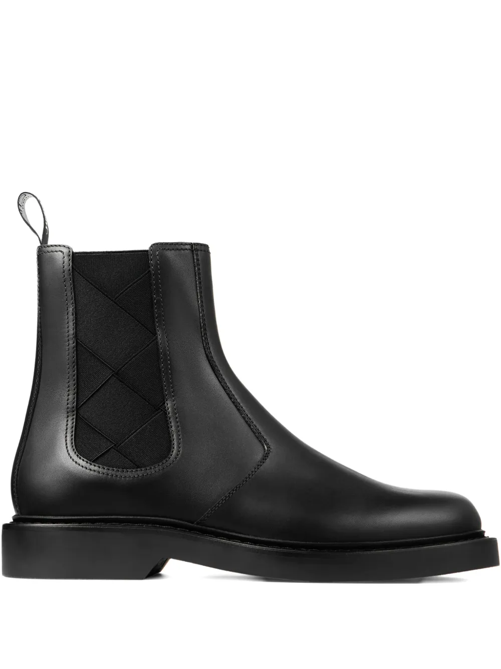 Jimmy Choo woven-panel chelsea boots Zwart