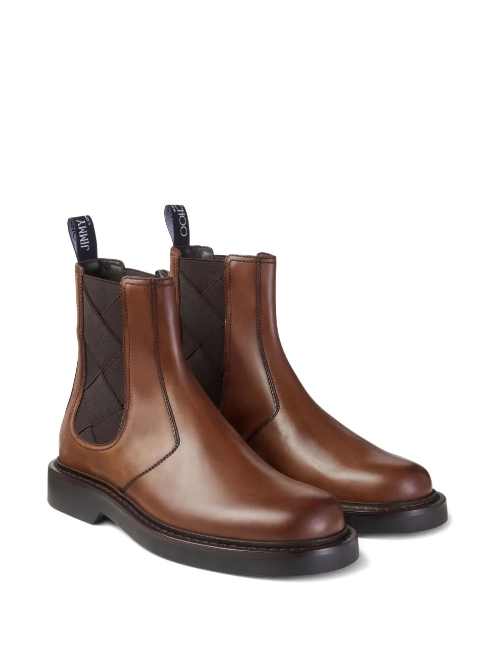 Jimmy Choo Reggie leather Chelsea boots Bruin