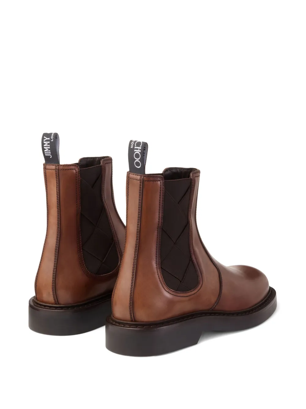 Jimmy Choo Reggie leather Chelsea boots Bruin