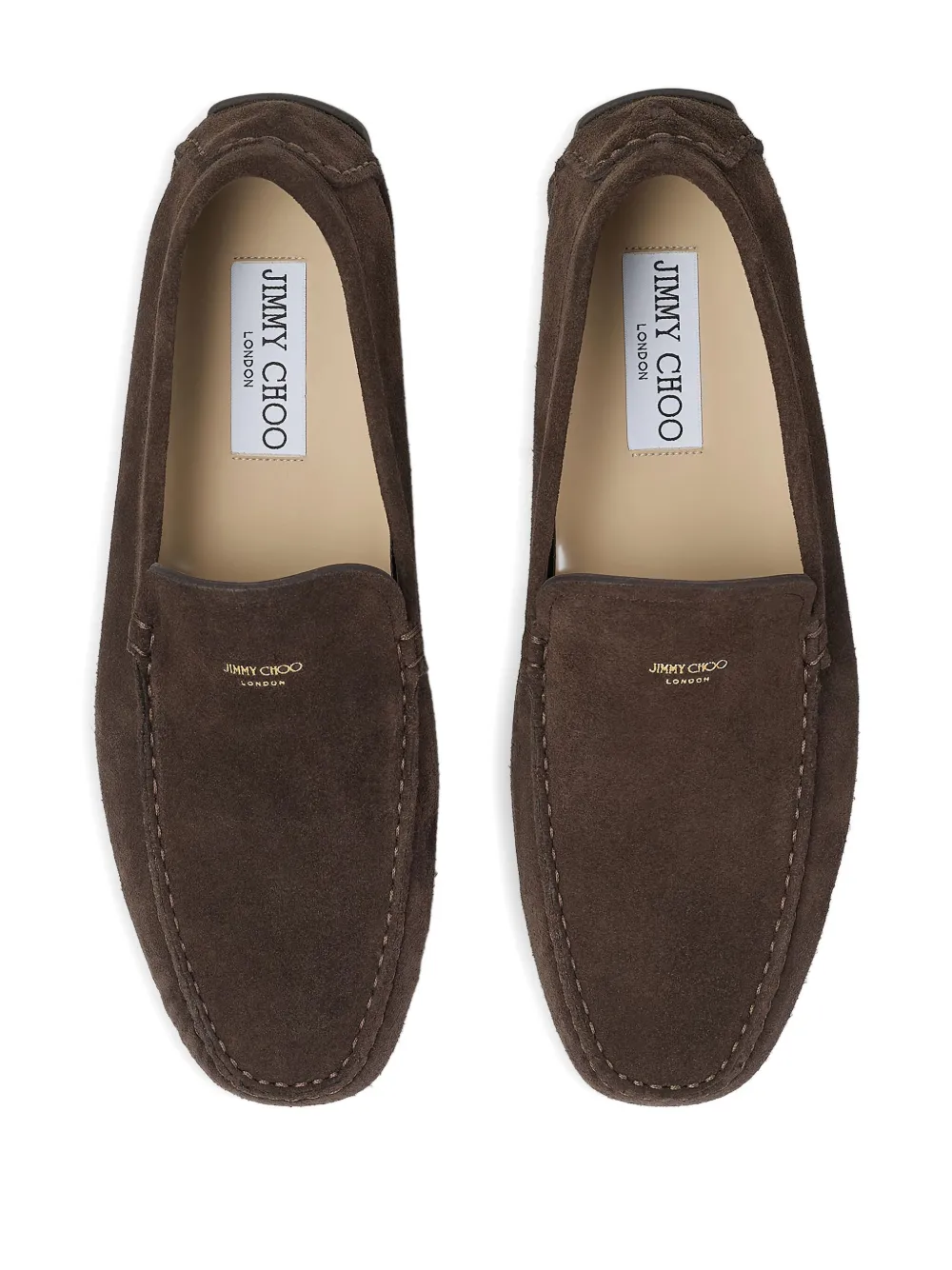 Jimmy Choo Leren loafers Bruin