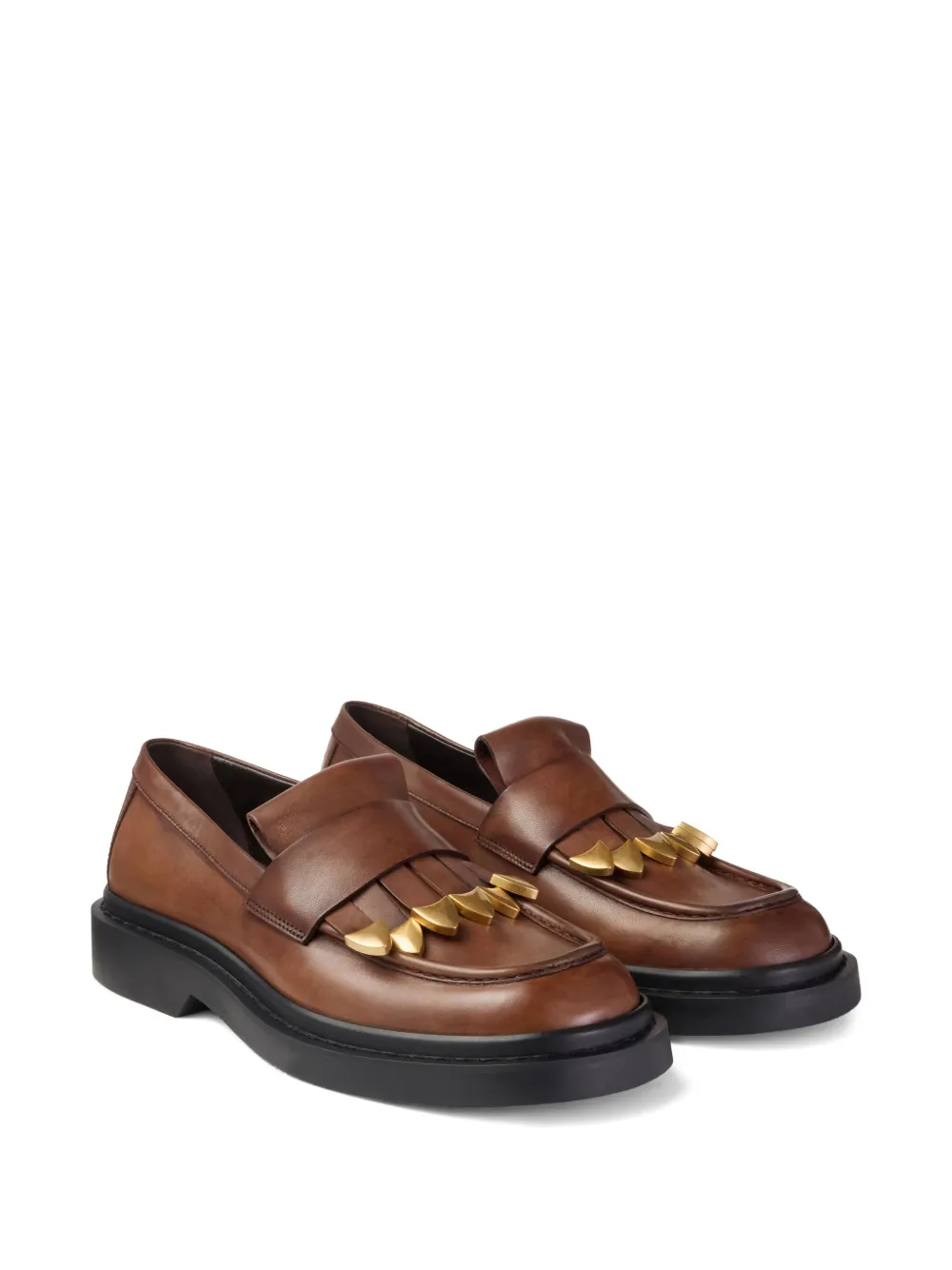 Jimmy Choo Loafers verfraaid met kwastje - MOCHA