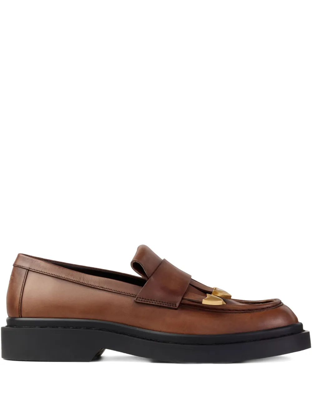 Jimmy Choo Mocassini con nappe - MOCHA