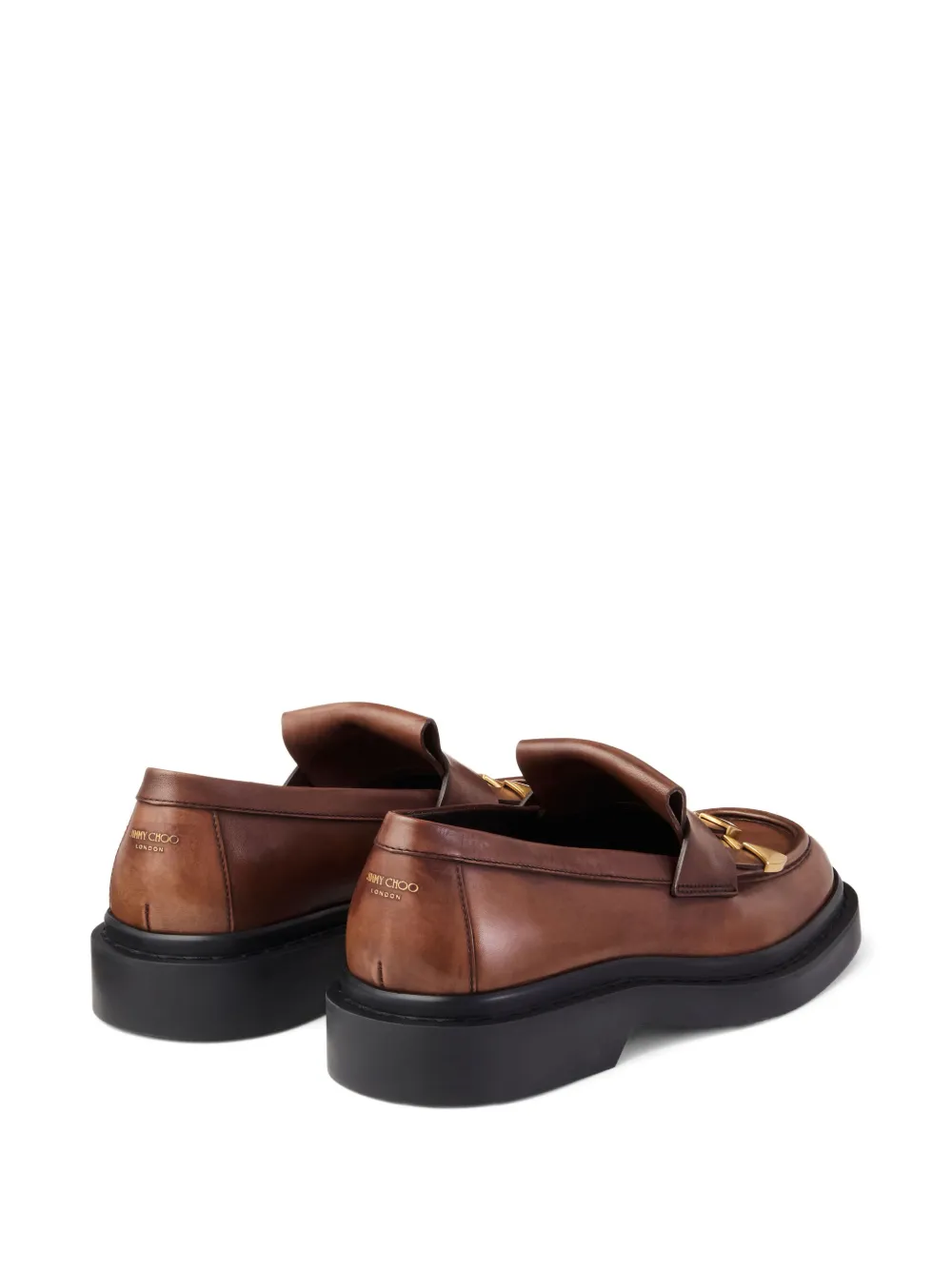 Jimmy Choo Loafers verfraaid met kwastje MOCHA