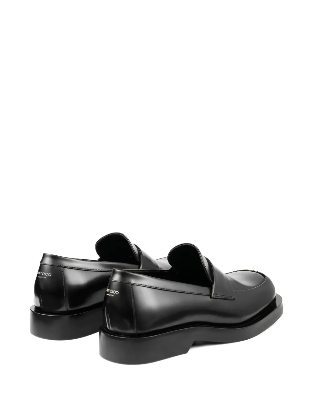 Jimmy Choo Buff leather loafers Black