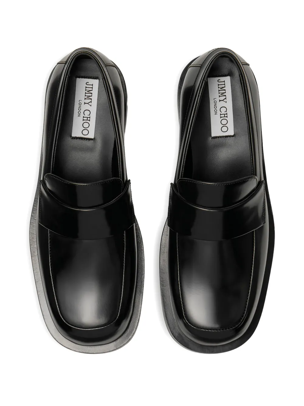 Jimmy Choo Buff leather loafers Black