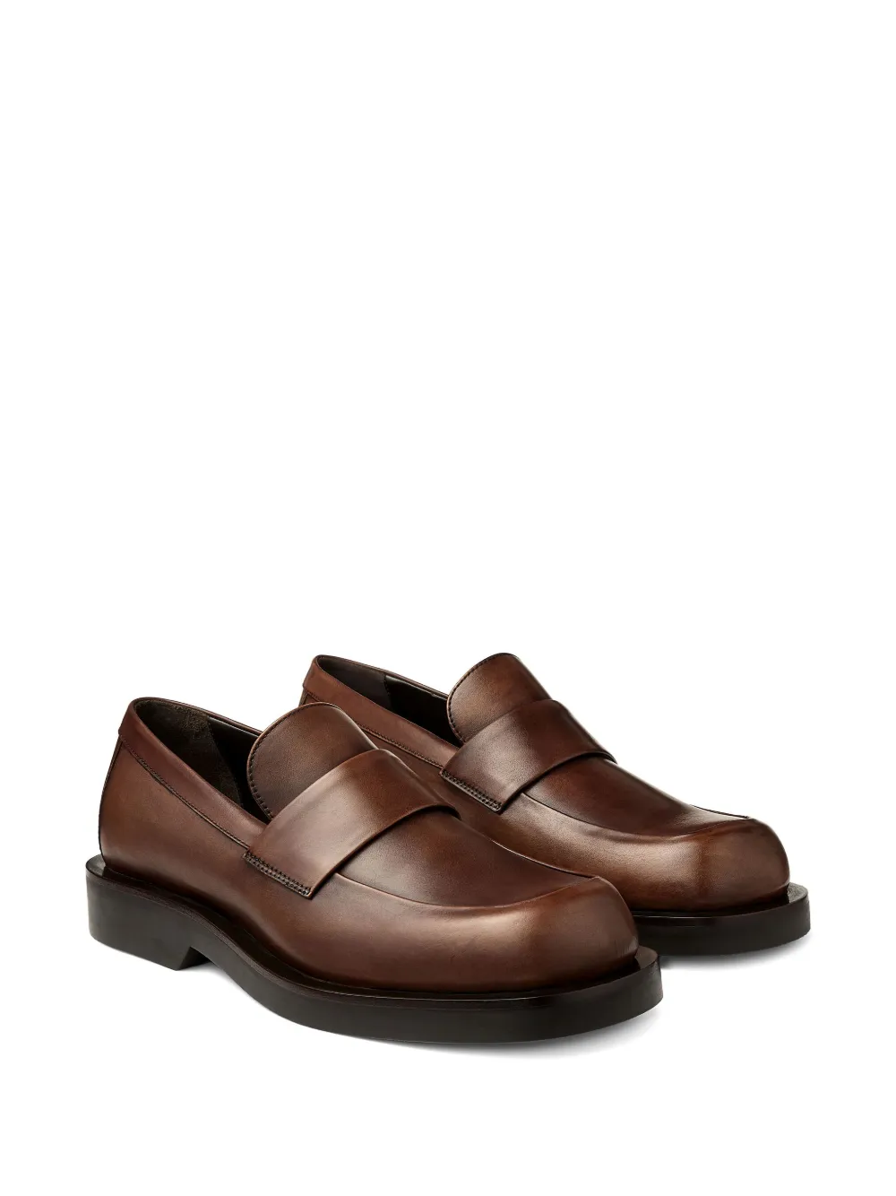 Jimmy Choo Buff leather loafers Brown