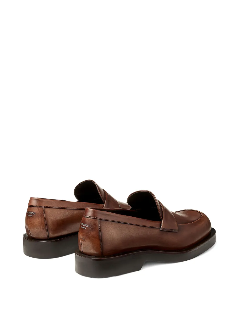 Jimmy Choo Buff leather loafers Brown