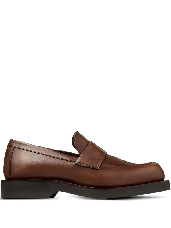 JIMMY CHOO ブラウンローファー Jimmy Choo Buff レザーローファー | ブラウン | FARFETCH JP