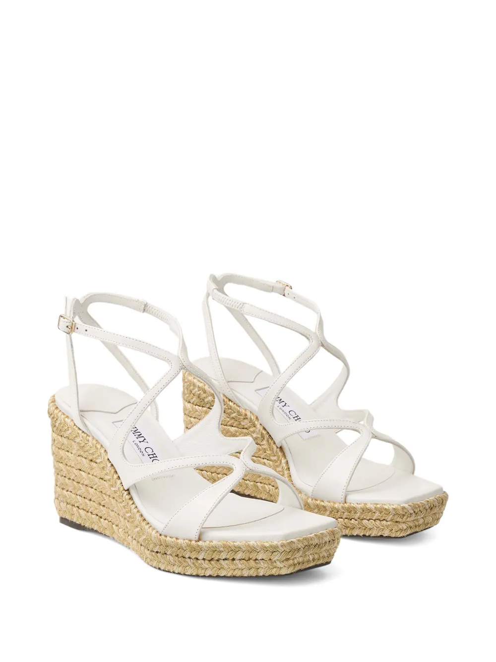 Jimmy Choo 85mm Ayla espadrilles - Wit