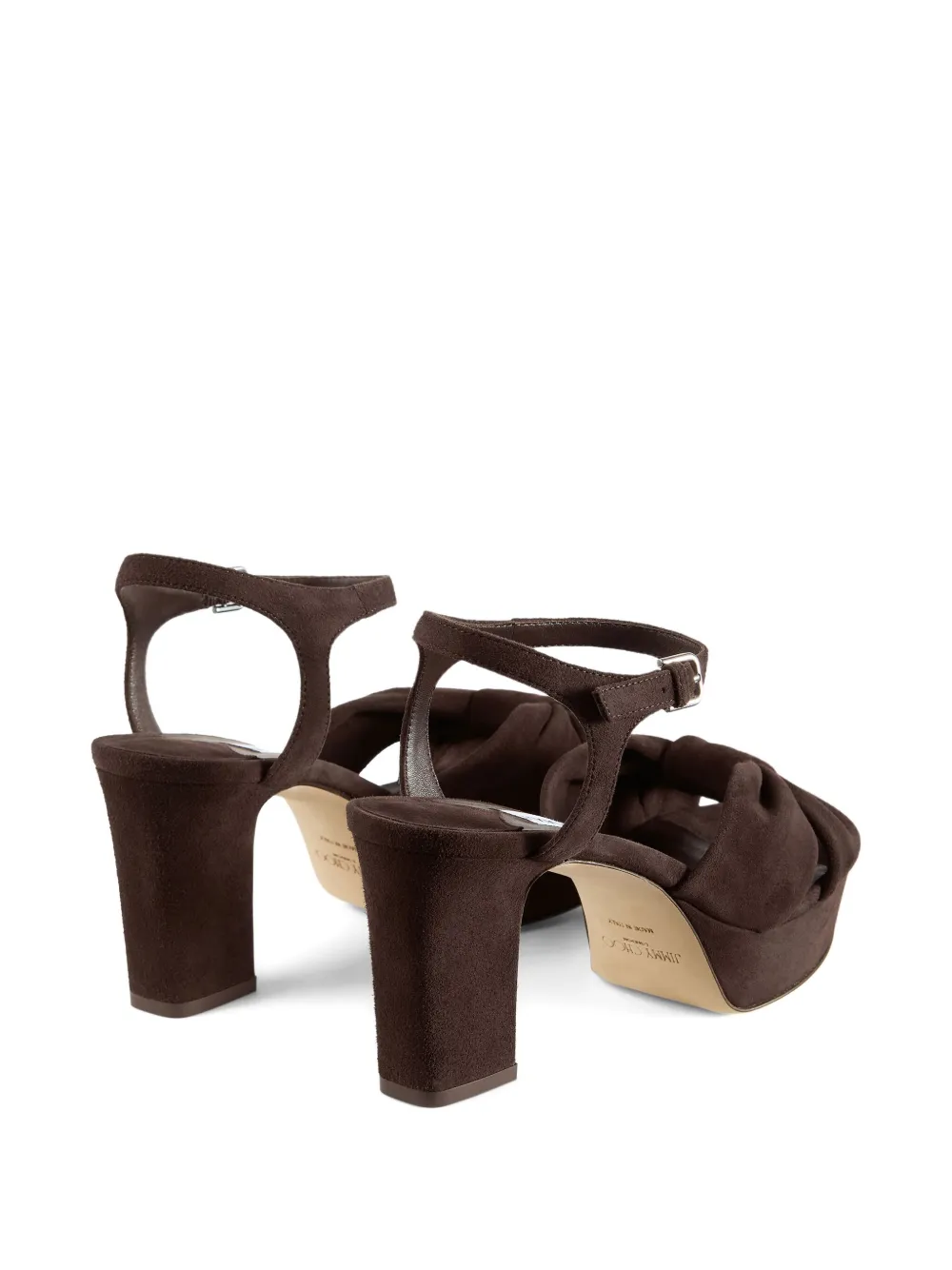 Jimmy Choo 80mm Heloise sandals Brown