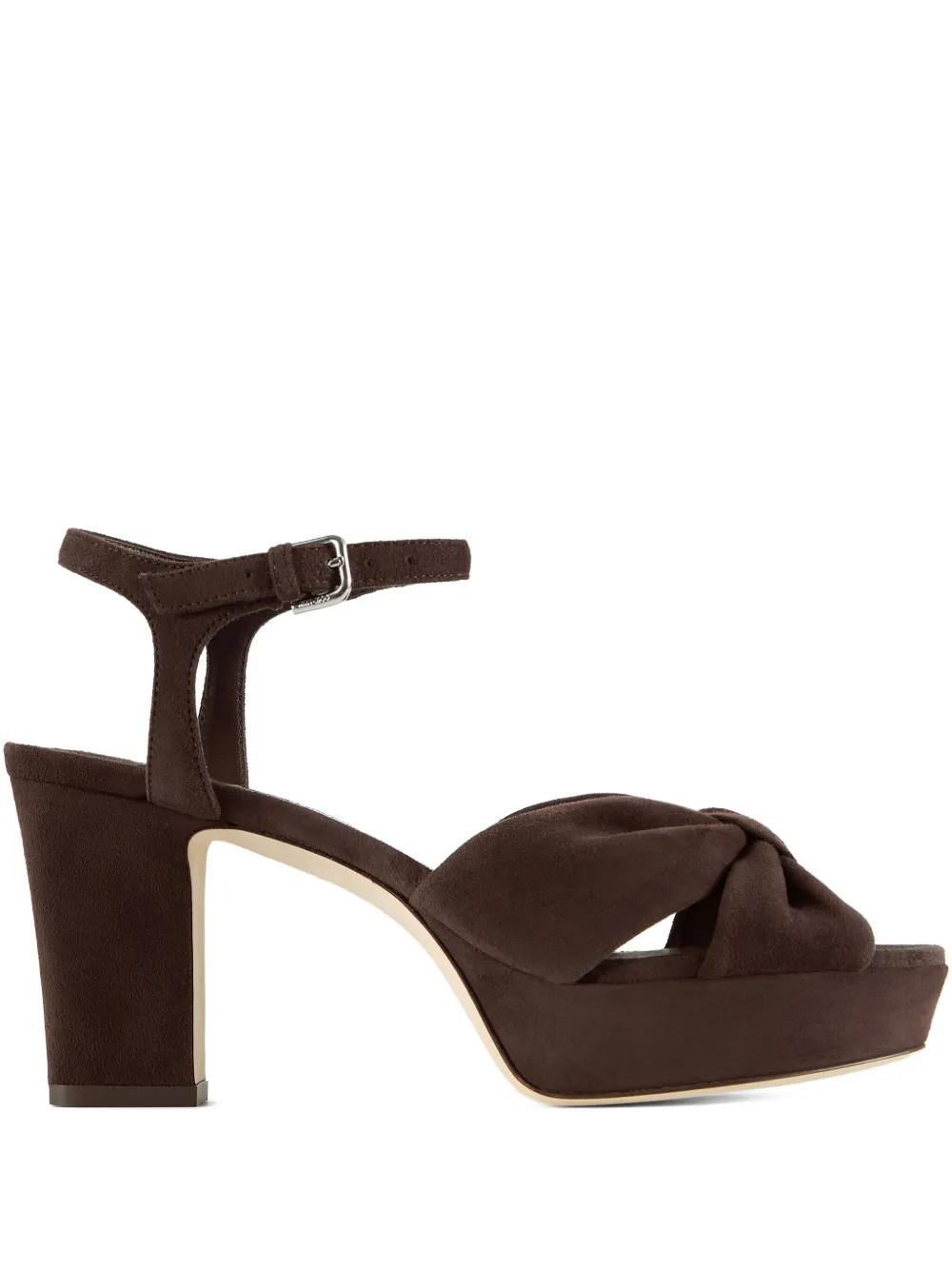Jimmy Choo 80mm Heloise sandals Brown