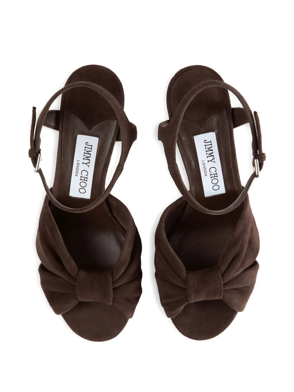 Jimmy Choo 80mm Heloise sandals Brown