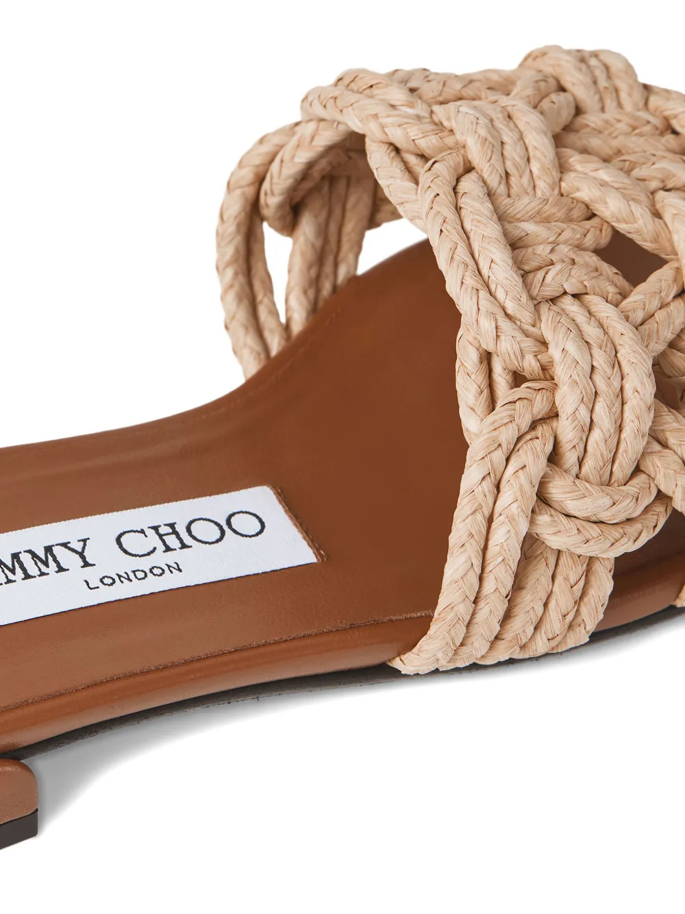 Jimmy Choo Chara platte sandalen Beige