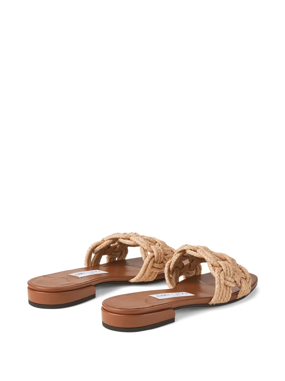 Jimmy Choo Chara platte sandalen Beige
