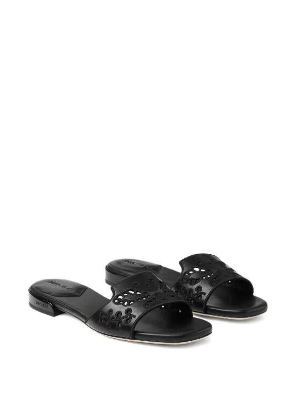 サンダル・ミュール Jimmy Choo `Ariane Flat` Sandals Jimmy Choo Ariane Flat Sandals | Black | FARFETCH CA