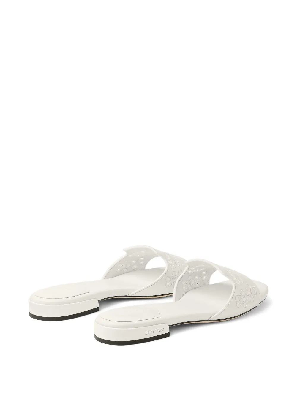 Jimmy Choo Ariane flat sandals White