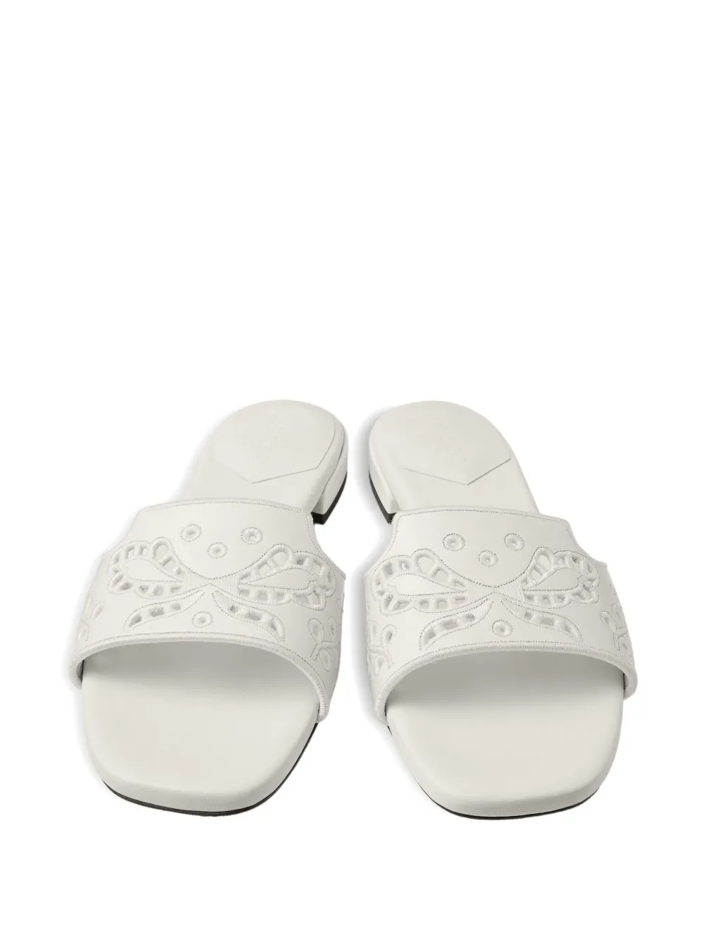 Jimmy Choo Ariane flat sandals White